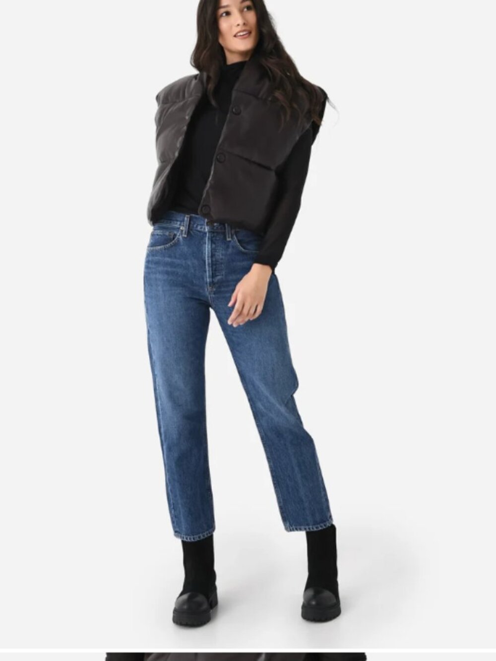 AGOLDE Parker Straight Leg Crop Jeans Size 24